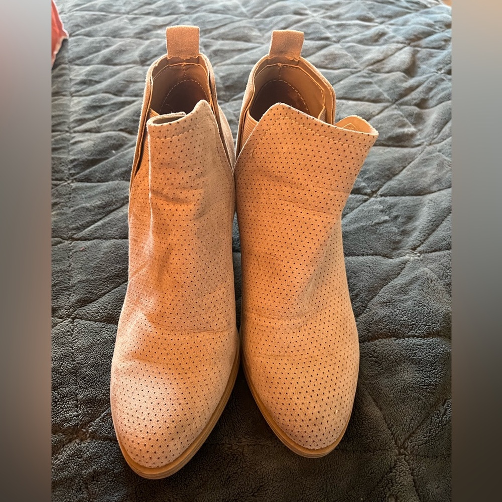 Dark Tan Booties